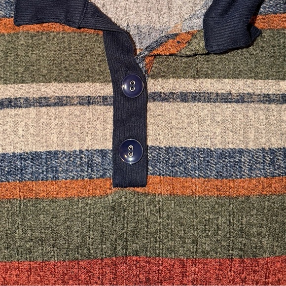 Available by Angela Fashion Striped Large Sweater Dress, Fall Colors, 70’s Style - Picture 3 of 5